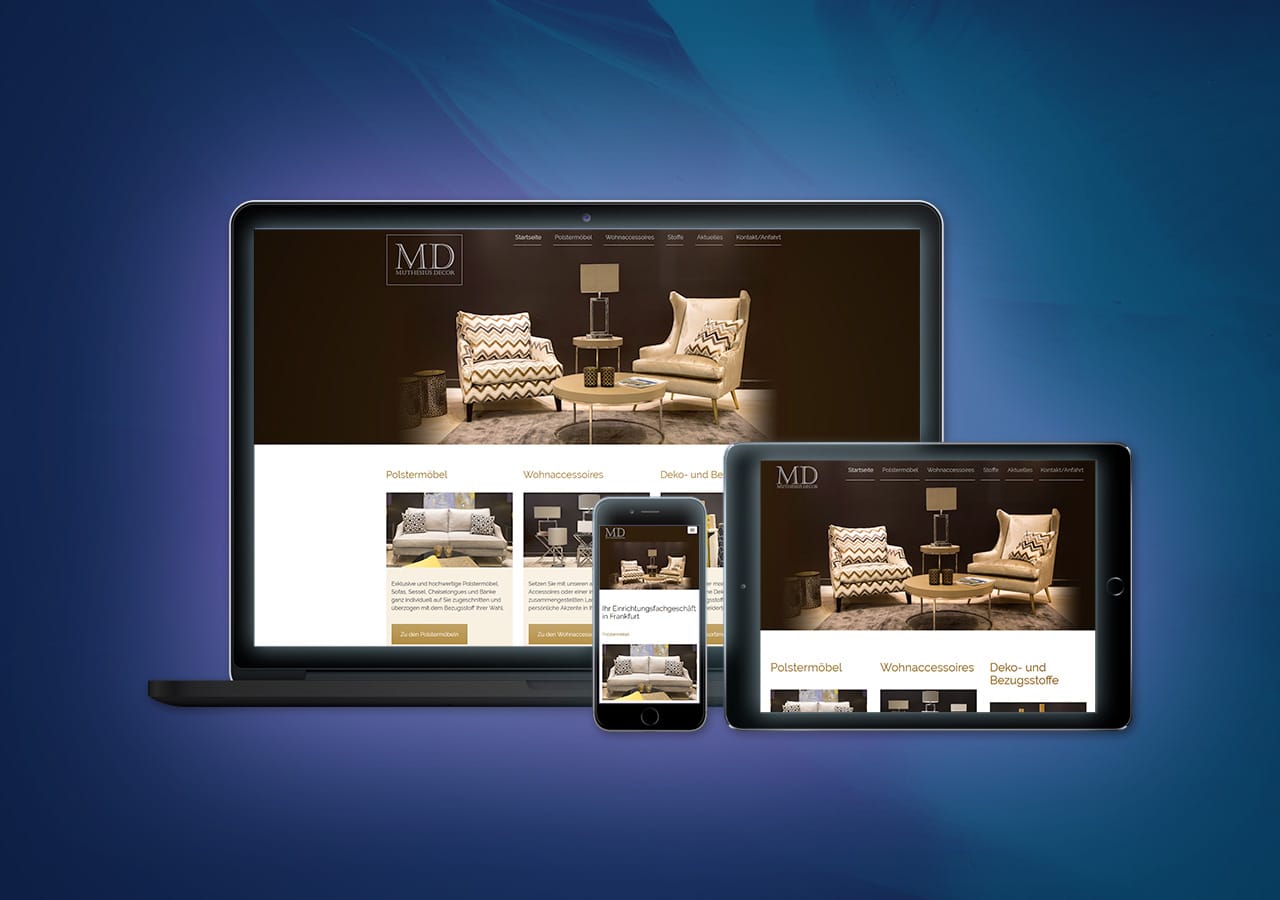 Muthesius Decor - Konzeption und Design, Website Relaunch